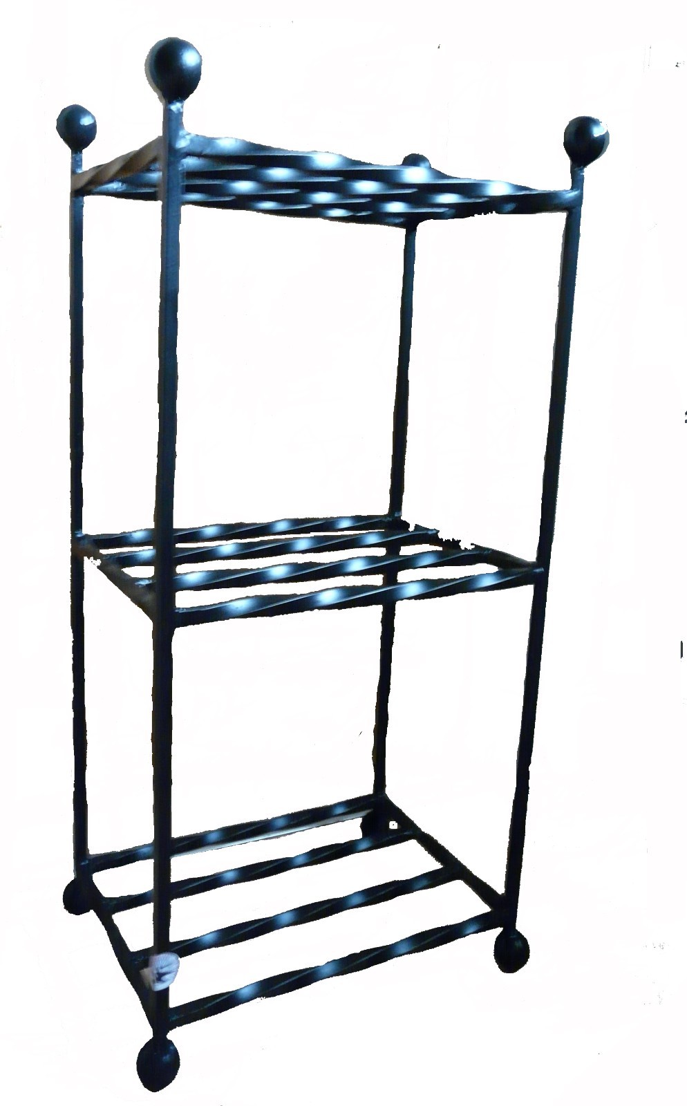 3 Pair wrought iron decorative shoe rack