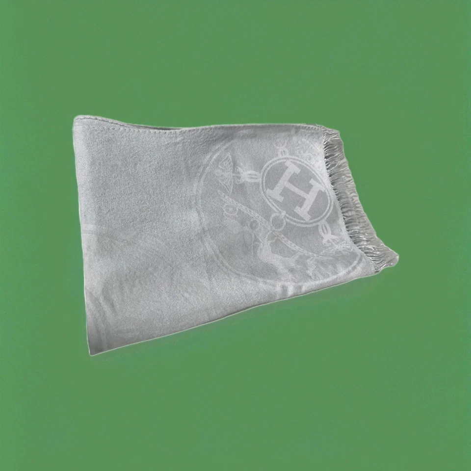 Hermes Bufanda 140 Chal Cachemira Seda Foto 4 de 4