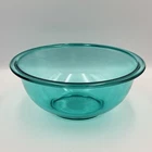 PYREX 323 LIGHT PEACOCK TURQUOISE (AQUA) & CLEAR 1.5 L MIXING BOWL