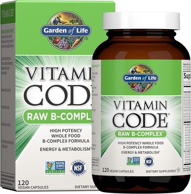 GARDEN OF LIFE, VITAMIN CODE RAW B-COMPLEX 120 Veg.Kapseln SUPER PREIS