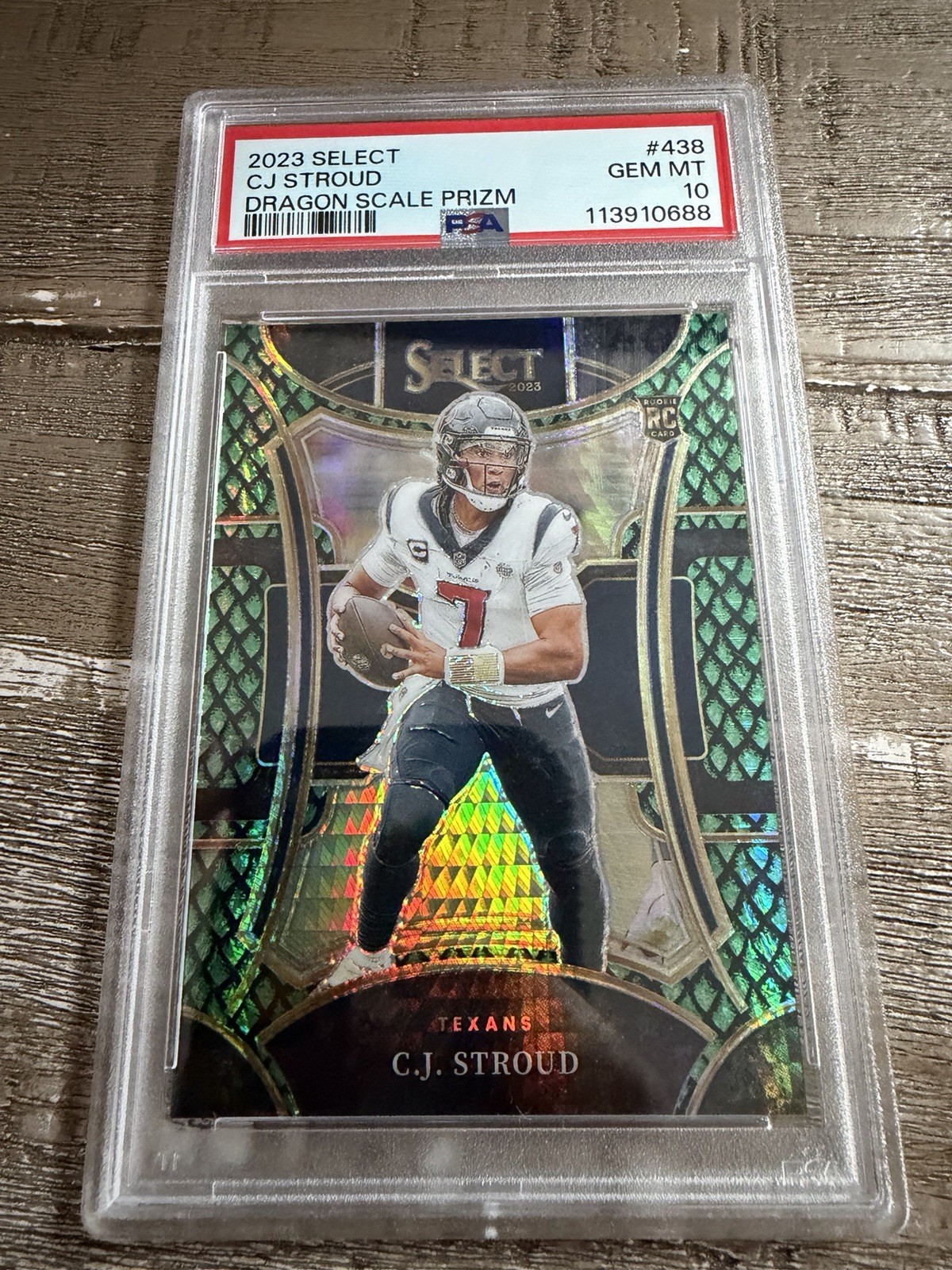 2023 Panini Select - Suite Level C.J. Stroud #438 Dragon Scale Prizm /70 (RC)
