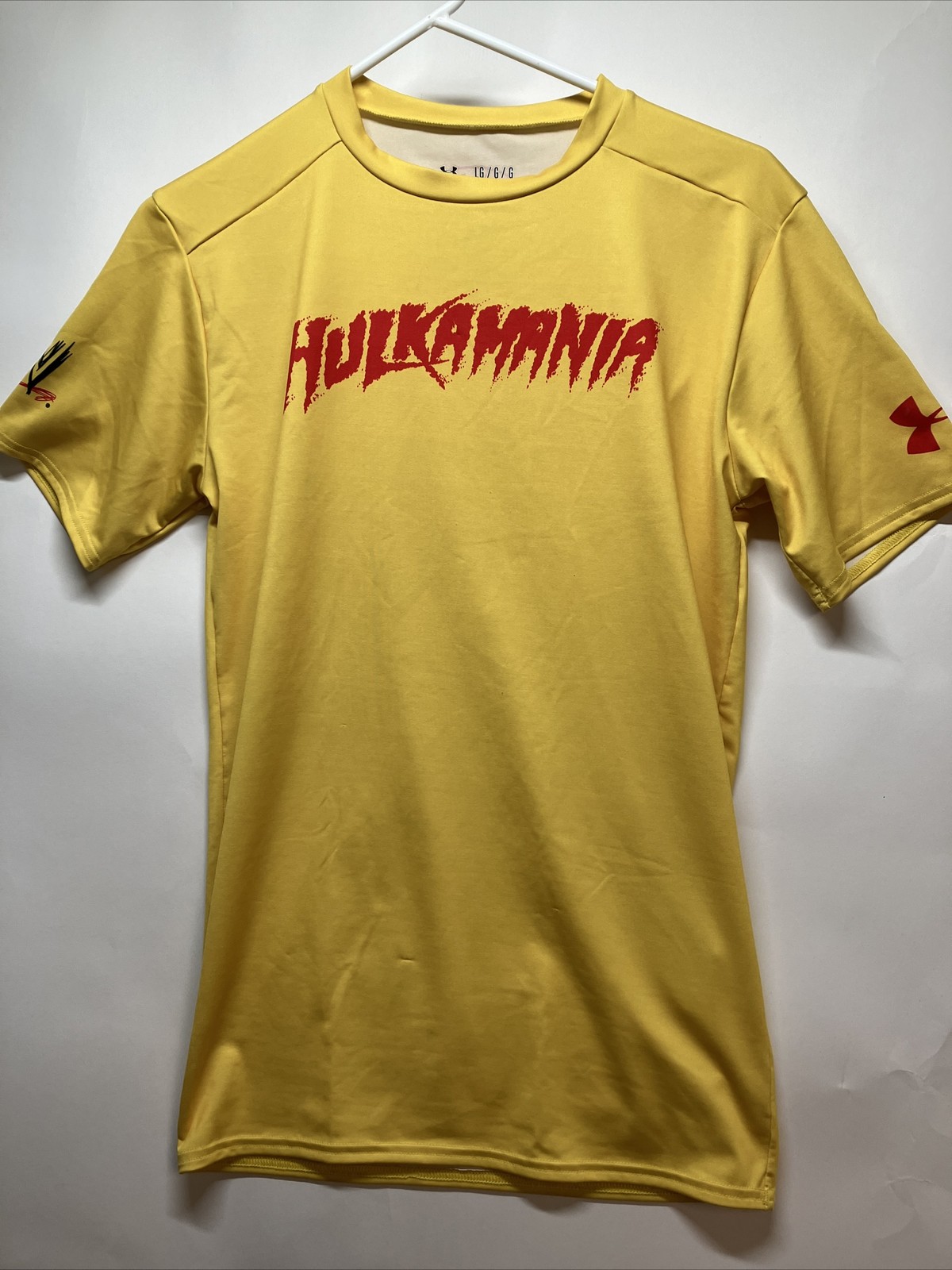 Hulkamania under armour compression shirt large heatgear wwe hulk hogan
