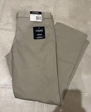 Chaps Boys Khaki Schoolwear Pants Size 14 Husky NEW