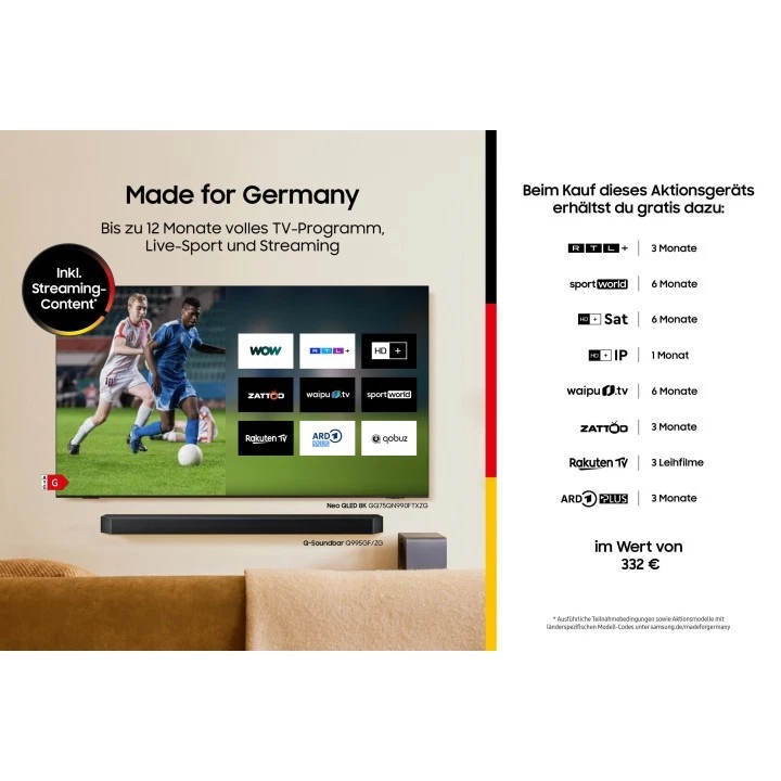 Samsung Fernseher GU98DU9079UXZG AI 98 Zoll 4K Ultra HD LED TV - Bild 3 von 4