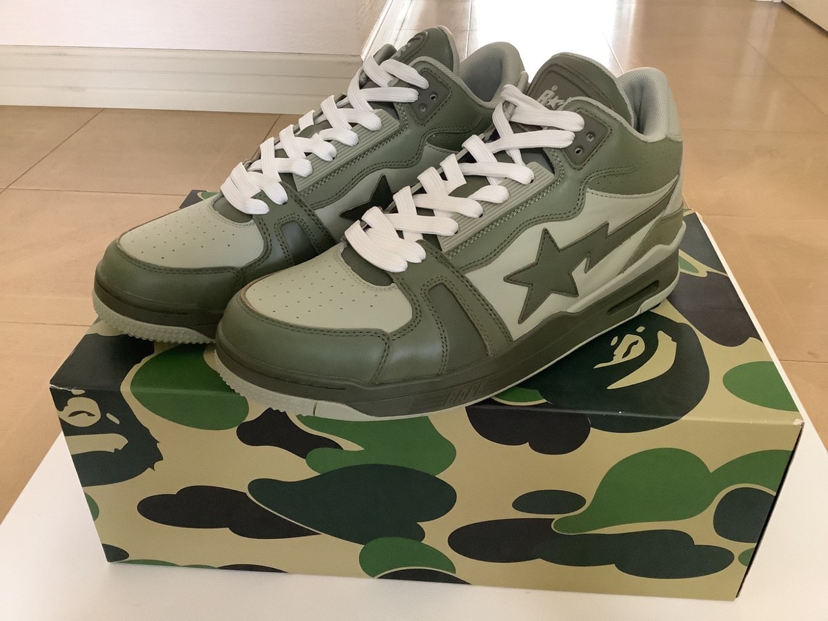 27.5㎝ BAPE CLUTCH STA ♯1 OLIVE 新品 US9.5 27.5㎝ BAPE CLUTCH STA ♯1 OLIVE 新品 US9.5 BAPE CLUTCH STA #1, Men's