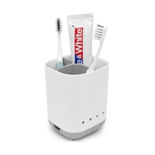 Toothbrush Holder for Bathroom,Plastic Detachable for Easy Cleaning Multi-Fun...