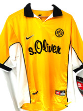 Borussia Dortmund Home Football Shirt 1998-00 Nike BNWT Size M Jersey Vintage