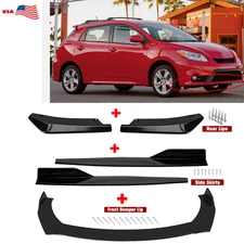 Front Bumper Lip Chin Spoiler Body Kit Splitter Side Skirt For Toyota Matrix