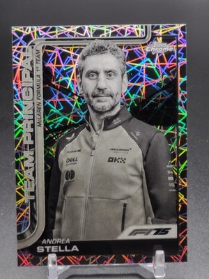 Andrea Stella #194 2025 Topps Chrome F1 Laser Refractor