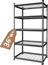 WORKPRO 5-Tier 72" Heavy Duty Metal Garage Shelves Adjustable Storage Shelf Rack