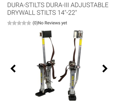 #ad #ad Dura Stilts Dura III Adjustable Drywall Stilts 14quot; 22quot; $85.00