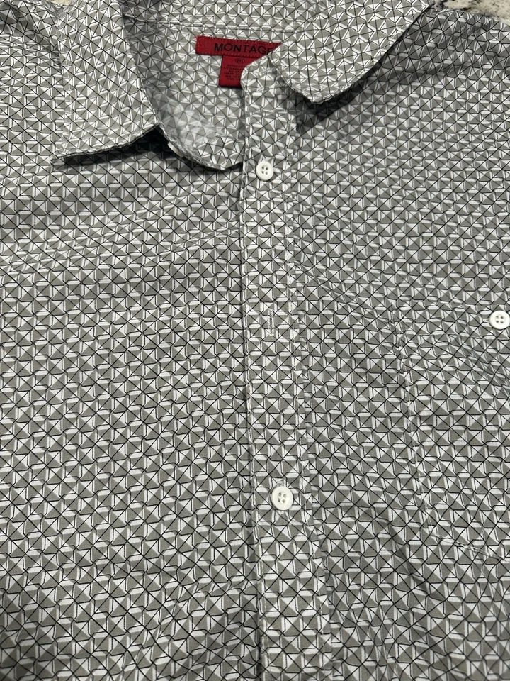 Camisa de vestir Montage XXL manga corta para hombre  Foto 3 de 3