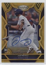 2022 Panini Chronicles Certified Auto Gold 5/10 Joe Perez #40 Auto 0c2
