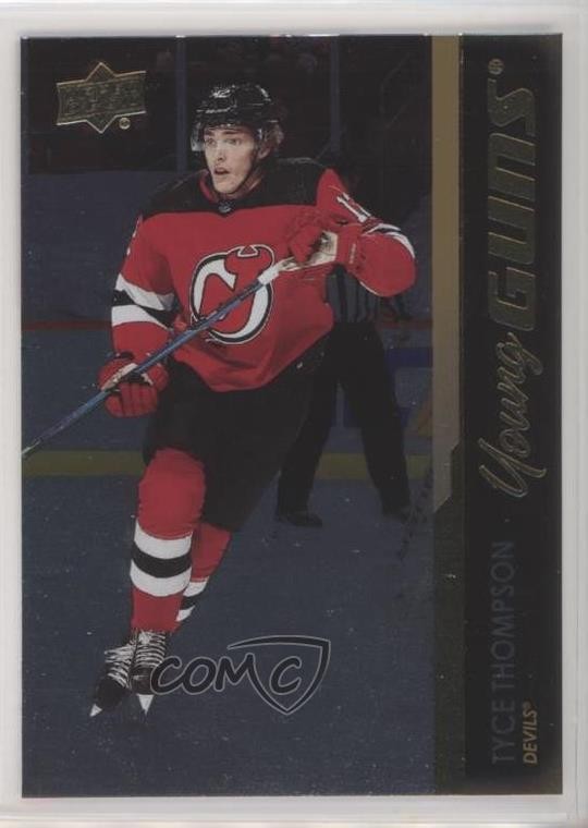 2021-22 Upper Deck Series 1 Young Guns Silver Foil Tyce Thompson #239 Rookie RC