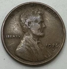 1926 D Lincoln Wheat Cent F/F+ X-637