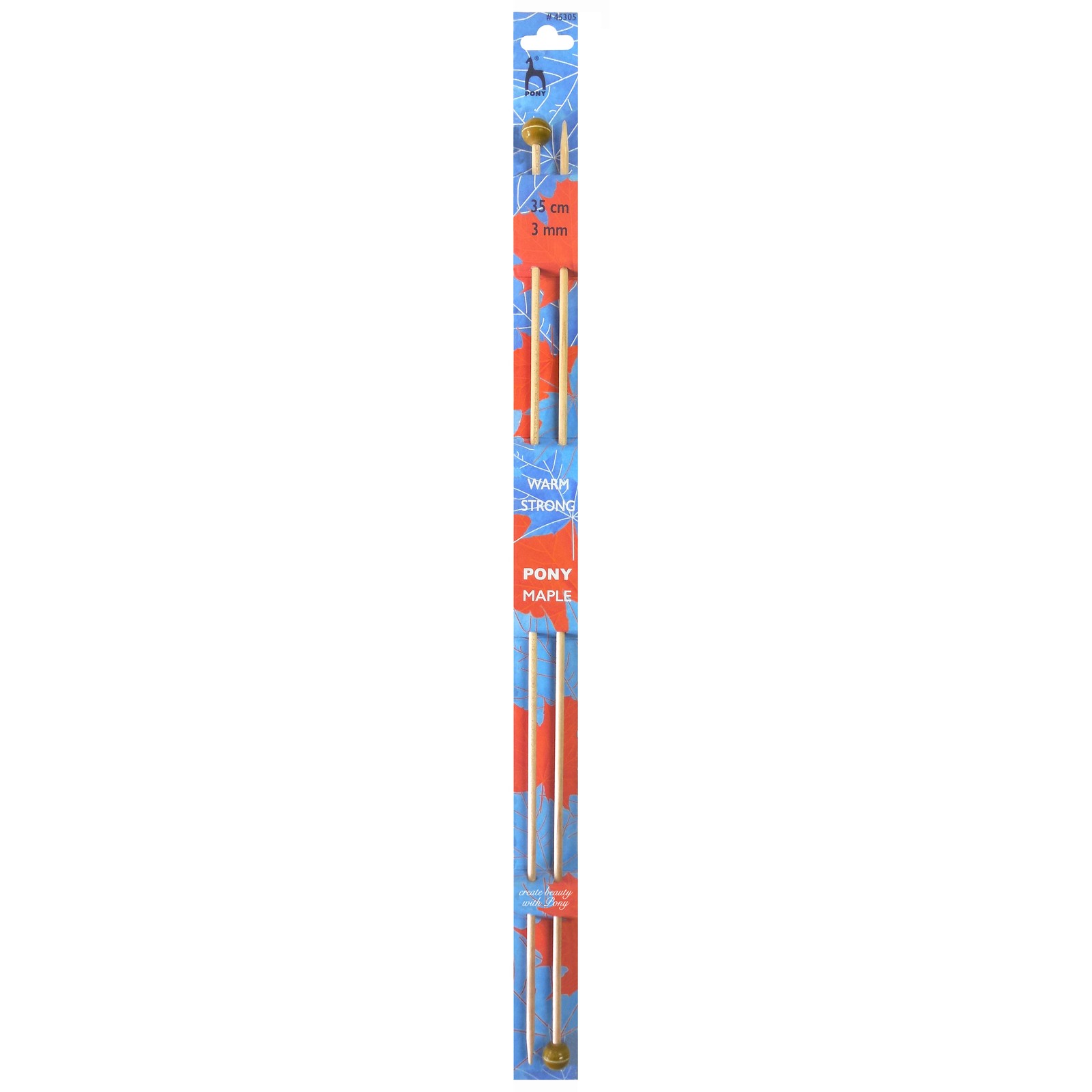 Pony Maple 35cm Knitting Needles - 3mm (P45305) - Image 2