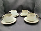 Vintage Frankoma Pottery Cup And Saucer Set Of 4