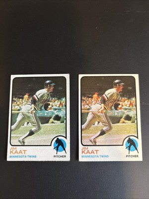 2-1973 Topps #530 Jim Kaat HOF Cards