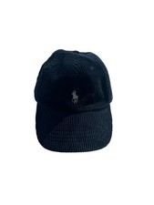 VTG Polo Ralph Lauren Blue Corduroy Baseball Cap OSFM Polo Pony Logo Adjustable
