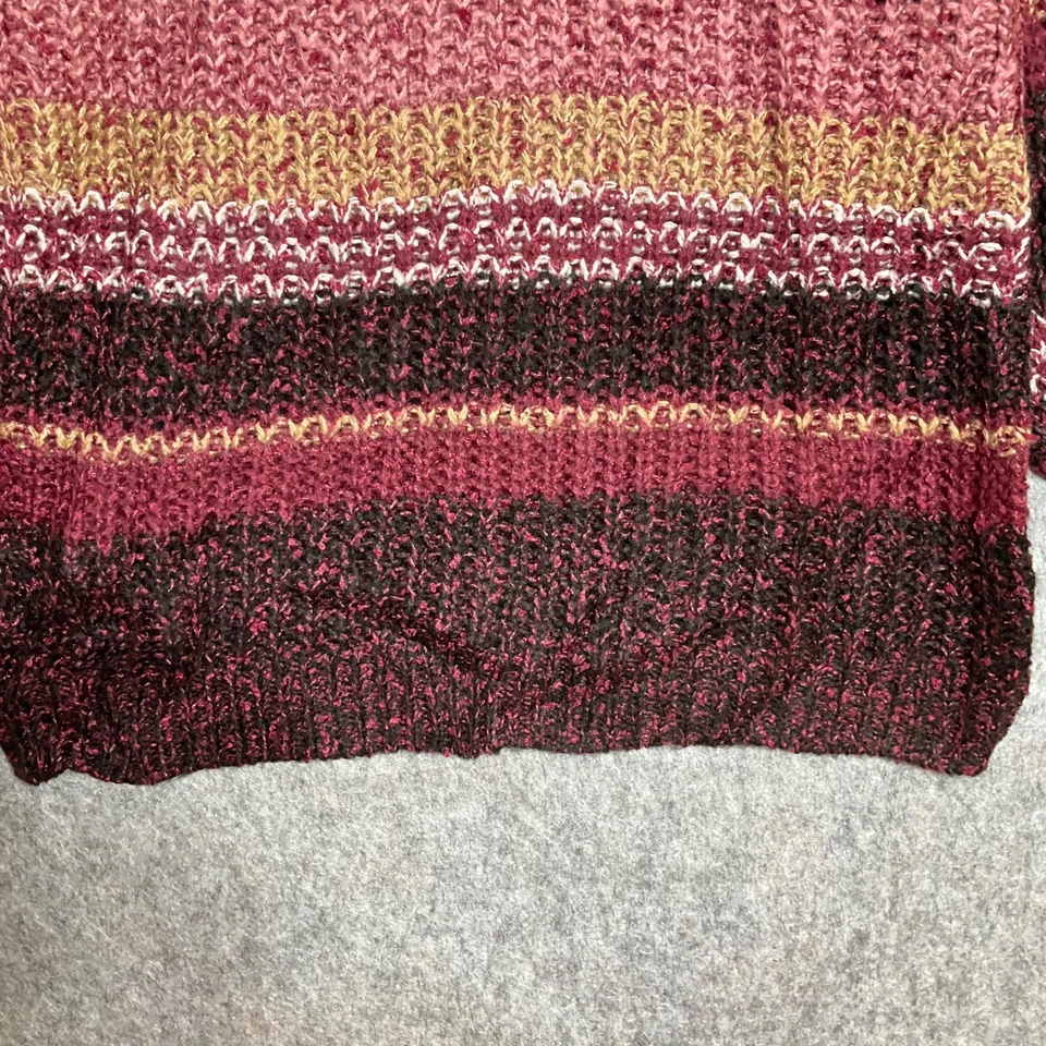 Lane Bryant свитер платье женщин XL красный в полоску трикотажа туника капсулы зимние новый - Изображение 3 из 4