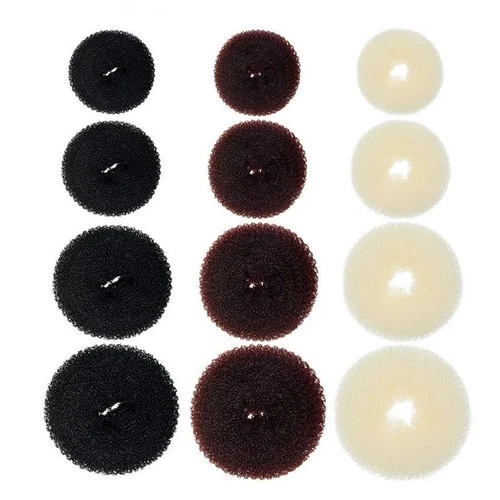 Small Medium large Fashion Hair Donut Bun Ring shaper Doughnut Style Updo - Picture 1 of 16