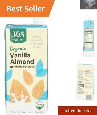 Delightful Organic Vanilla Almond Milk,  & Calcium-Enriched, 32 Fl Oz