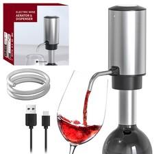 Electric Wine Aerator Dispenser Automatic Smart Wine Decanter Kit Rechargeable