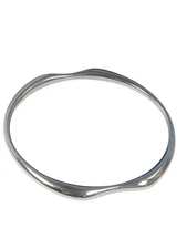 VINTAGE GEORG JENSEN # 155 STERLING SILVER MID CENTURY MODERN BANGLE BRACELET