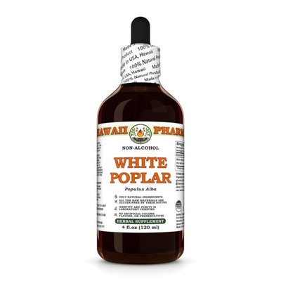 White Poplar (Populus Alba) Glycerite, Dried Bark Liquid Extract