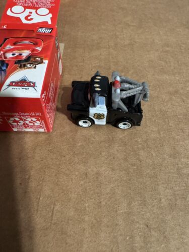 2021 Disney Pixar Cars Mini Racers OFFICER MATER Police Sheriff Series 1 RARE #3 - Picture 9 of 9