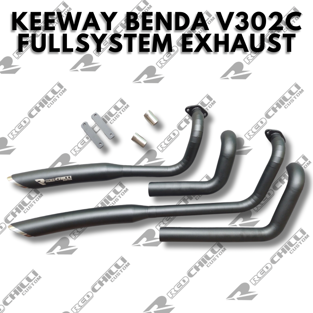 Custom Exhaust Keeway Benda V302C V-Cruise 125 Big Radius Scorpio