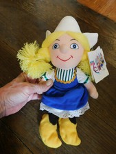 Disney It's a Small World Disneyland Holland Girl Plush Doll 10" bean bag w tags