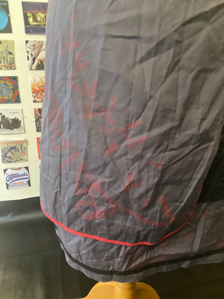 Falda midi vintage años 90 Y2K archivo Copine cremallera lazos delantal extraíble negro Foto 3 de 4