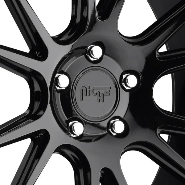 20 RUEDAS NEGRAS BRILLANTES LLANTAS NICHO VICENZA Foto 3 de 4