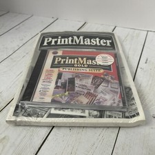 PrintMaster Gold 4.0 Publishing Suite PC, CD-ROM, 1997 CD New Sealed W/ Manual
