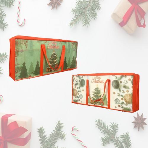 Geschenkpapier Aufbewahrungstasche Weihnachten Geschenkpapier Deko Ordnung Organizer Haken - Bild 3 von 39