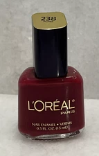 L'oreal Nail Enamel Polish - 238 Rubis - 0.5 oz