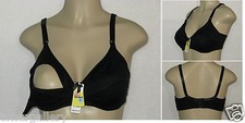 BLACK BRA Nursing Bra True Size Motherhood Maternity Breastfeeding 34-46 B-DD