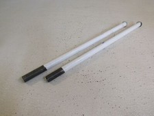 Commercial Threaded Pendant Light Rods 16-in Lot of 2 White/Brown