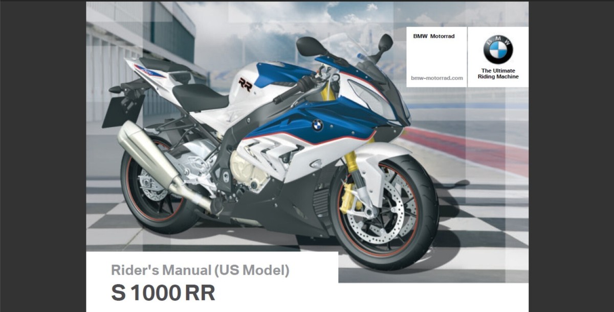 2015 BMW S 1000 RR USA model owner's manual (Reprint) | eBay