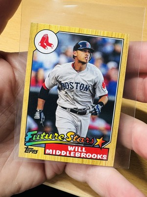 WILL MIDDLEBROOKS BOSTON RED SOX 2012 TOPPS UPDATE 1987 TOPPS MINIS #TM-133 FS