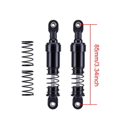 Black Shocks Oil Filled 75- 115mm For 1/10 TRX4 LCG Rig Capra SCX10 RC Crawler - Picture 14 of 17