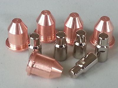 10 Plasma Cutter Torcia 770496 Elettrodo Ugelli / Punte Set Hobart 250
