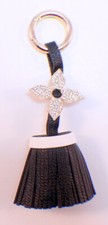 Rhinestone Bling Key Chain Fob Purse Phone Charm With Flower  Tassel
