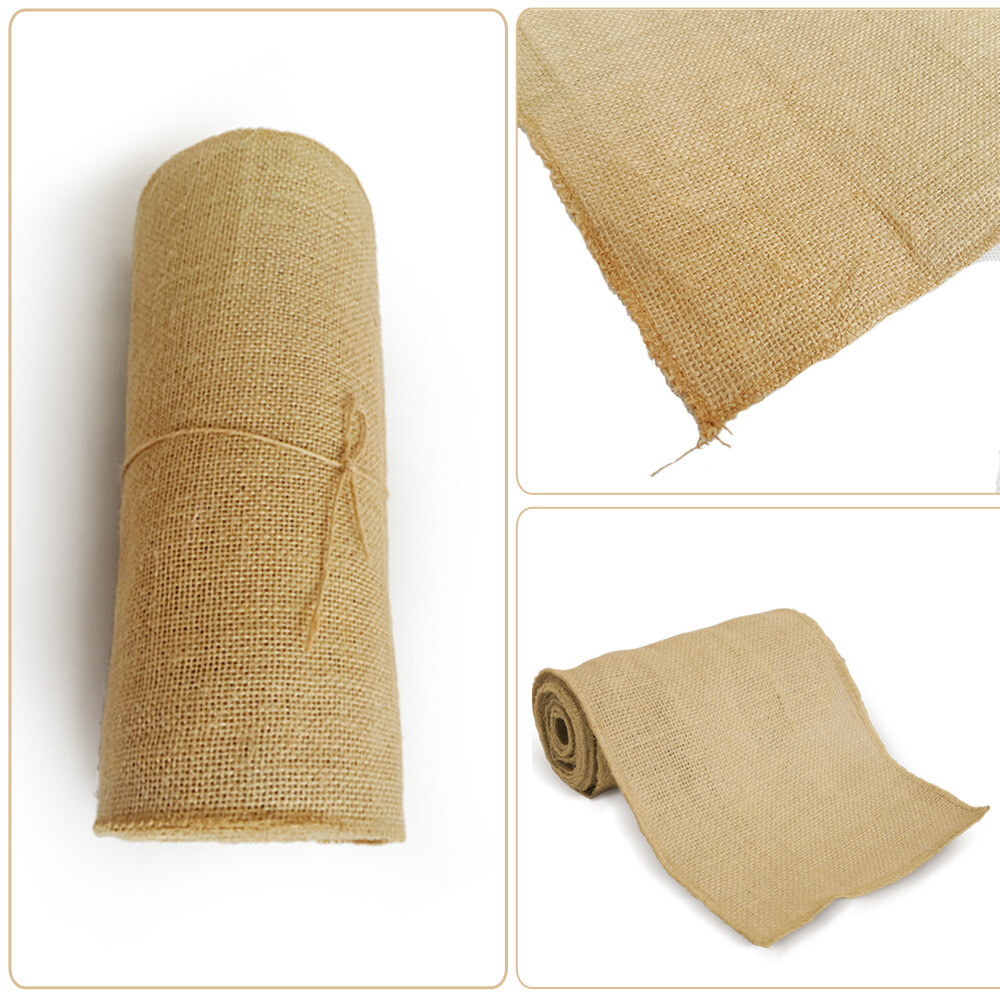 TtS 30cmx10M Hessian Roll Fabric Table Runner Chair Sash Burlap Jute Wedding