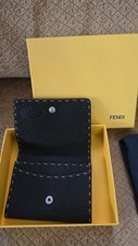 Fendi Selleria Leather Card Holder New