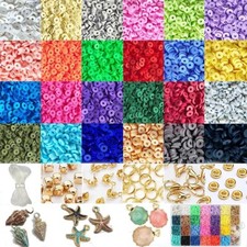 Flat Beads for Jewelry Making, 5040Pcs, 6 mm 24 Colors
