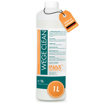INOX WegeClean Diserbante Biologico 2x1L - Glyphosatfrei, Per Pietre, Piastrelle E Pavimentazioni