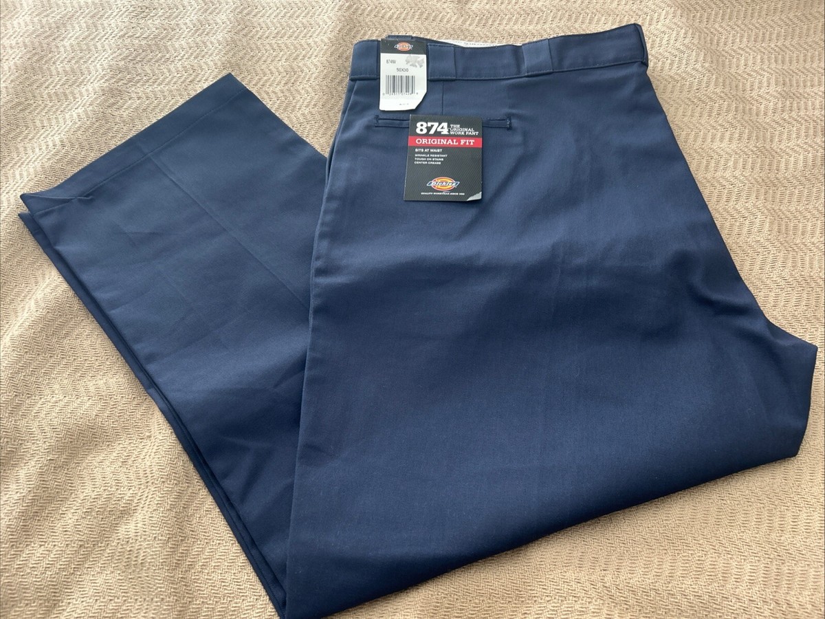 Mens Dickies Original 874 Work Pants - 50 x 30 - NWT | eBay