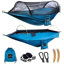 Professional Camping Hammocks with Mosquito Net, Lightweight Double... Fast Ship